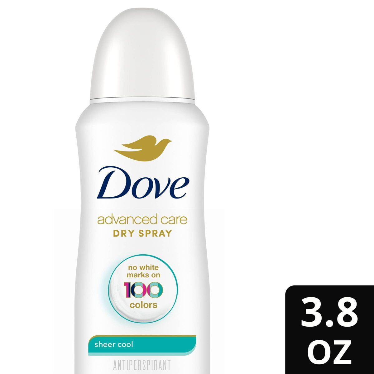 2X - Dove Beauty Advanced Care Sheer Cool 72-Hour Women's Antiperspirant Deodorant Dry Spray - 3.8oz