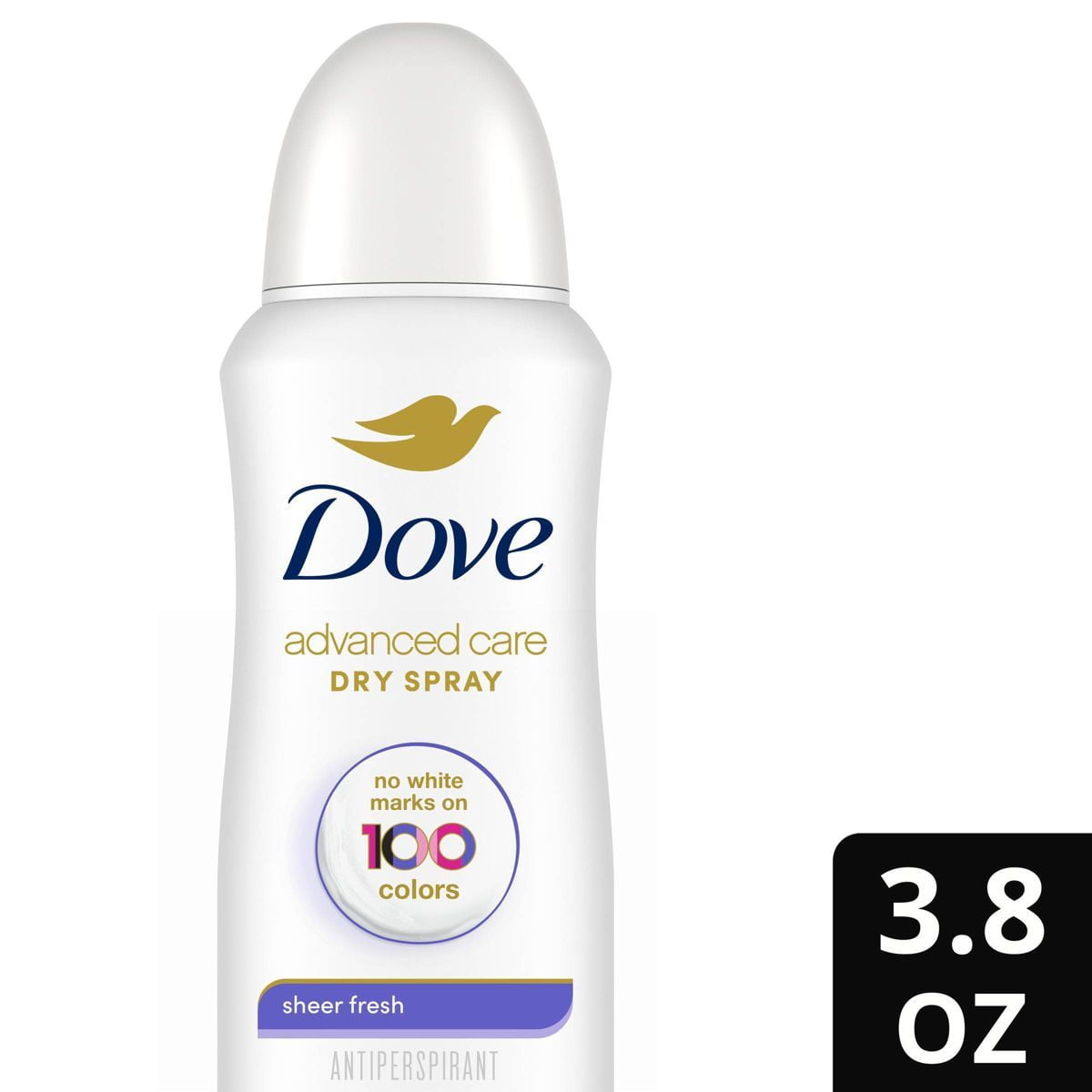 2X - Dove Beauty Advanced Care Sheer Fresh 72-Hour Women's Antiperspirant Deodorant Dry Spray - 3.8oz
