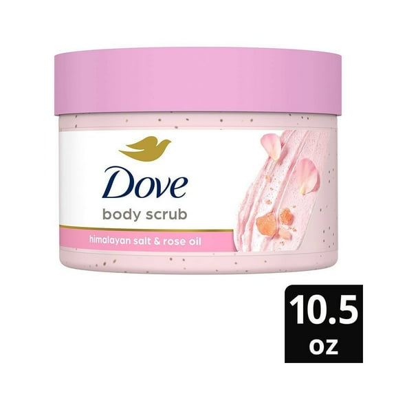 2X - Dove Beauty Himalayan Salt Rose Oil Body Scrub - 10.5oz