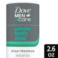 thumbnail image 1 of 2X - Dove Men+Care Aluminum Free Whole Body Deodorant Anti-Chafe Stick - Aloe Bamboo - 2.6oz, 1 of 4