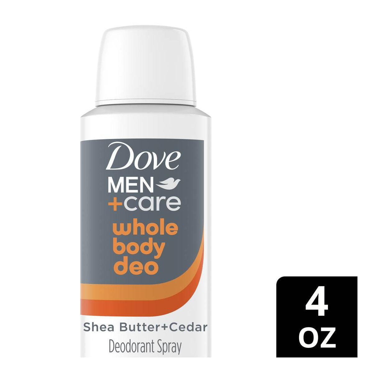 2X - Dove Men+Care Aluminum Free Whole Body Deodorant Spray - Shea Butter Cedar - 4oz