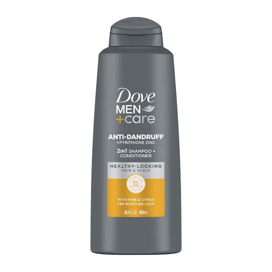 2X - Dove Men+Care Anti-Dandruff 2 in 1 Shampoo + Conditioner - 20.4 oz