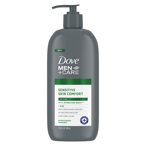 2X - Dove Men+Care Calming Hand & Body Lotion - Aloe 13.5 oz