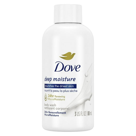2X - Dove Travel Size Deep Moisture Body Wash 3 oz