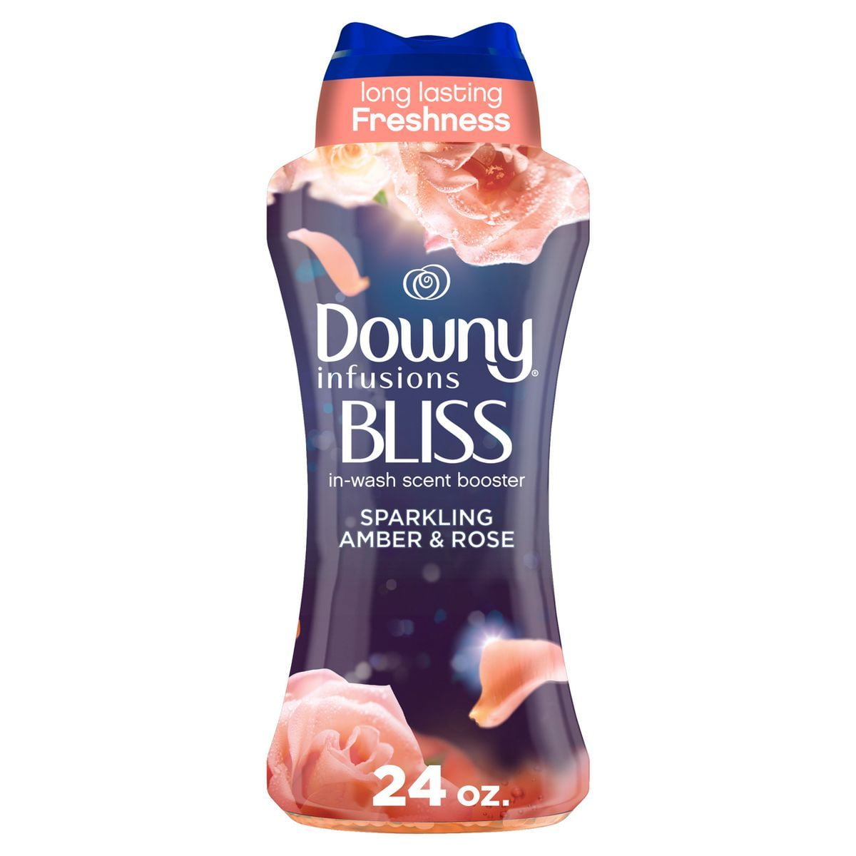 2X - Downy Infusions Bliss Sparkling Amber Rose In-Wash Scent Booster Beads - 24oz