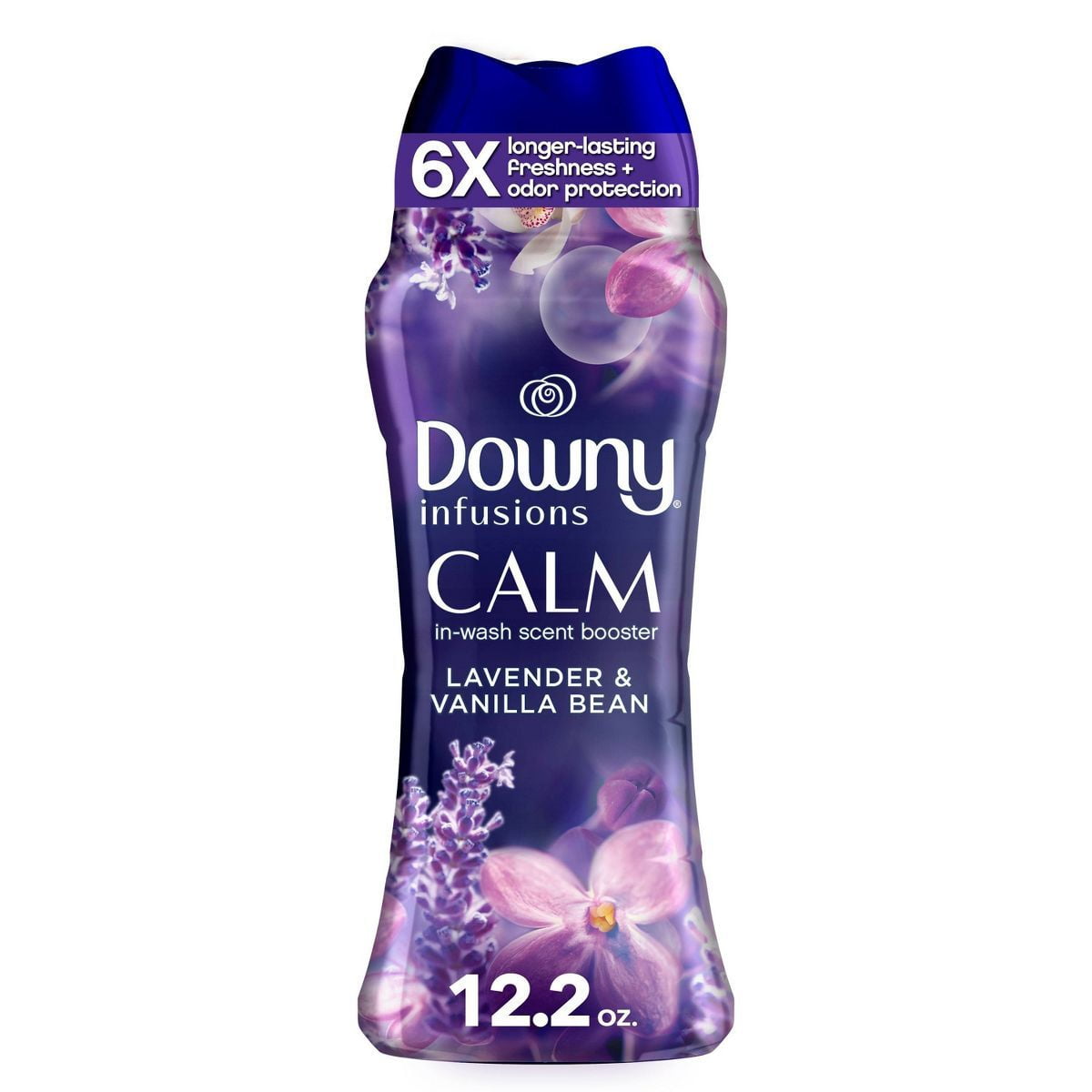 2X - Downy Infusions Calm Lavender Vanilla Bean Scent In-Wash Booster Beads - 12.2oz