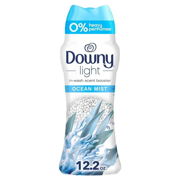 2X - Downy Ocean Mist Light In-Wash Laundry Scent Booster Beads - 12.2oz