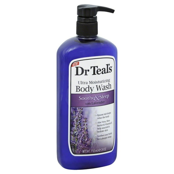 2X - Dr Teal's Ultra Moisturizing Body Wash - Soothe & Sleep Lavender 24 oz
