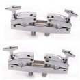 2X Drum Clamp 2 Hole Silver Multi Clamp Cymbal Stand Mount Holder for