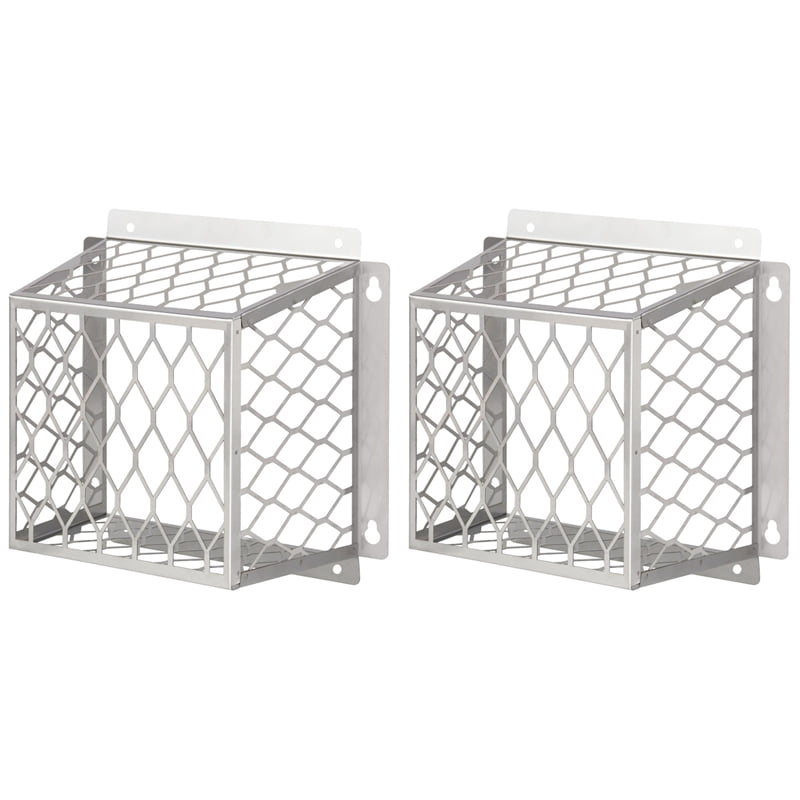 2X Dryer Exhaust Guard Vent Cover,Dryer Vent Bird Guard for 3 to 4 Inch Fan Cover, Stainless Steel Ventilation Bird Cage