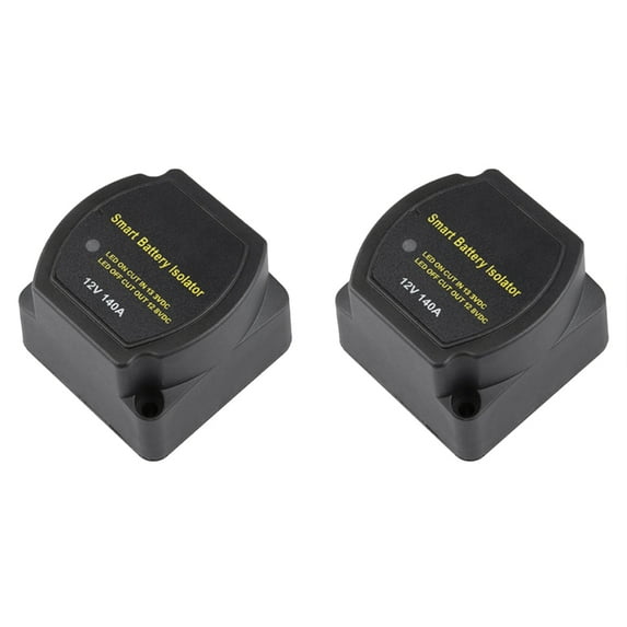 2X Dual Battery Smart Isolator 12V 140A Voltage Sensitive Split Charge Relay VSR Car Accessories Relay VSR for Campers