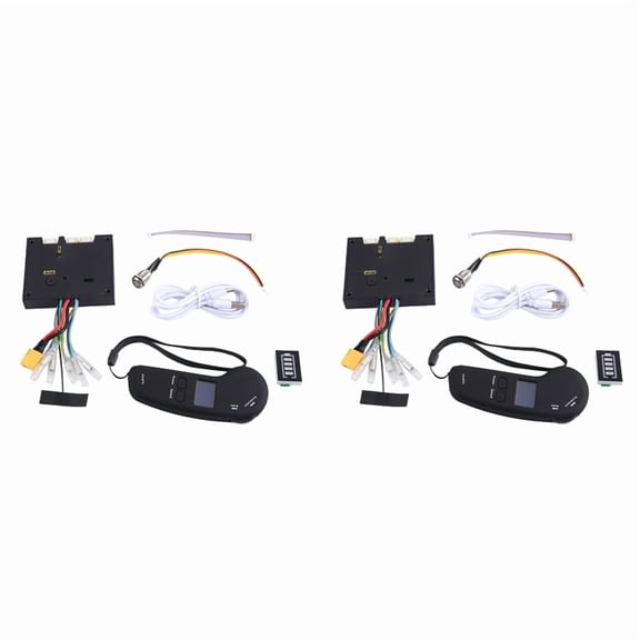 2X Dual Drive Electric Skateboard Hub Motor Kits ESC and Remote Electric Skateboard Longboard Control Board(Control A)