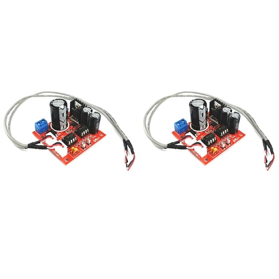 2X Dual NE5532 Preamp Audio Amplifier Board Stereo Movie Machine Pre-Amplifier 8/16/35MMfor Old Movie Film Projector,2 x Amplifier Board,Red