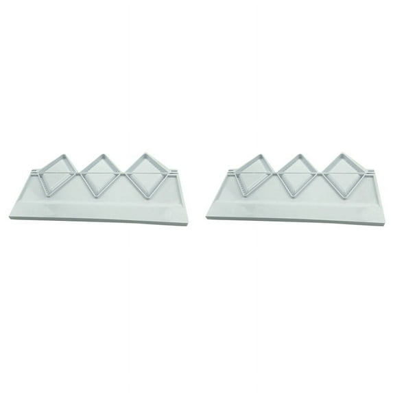 2X Dumplings Maker 3 Triangle Mould for Pierogies Press Samosa Ravioli Dumpling Pie Empanada Meatball Maker