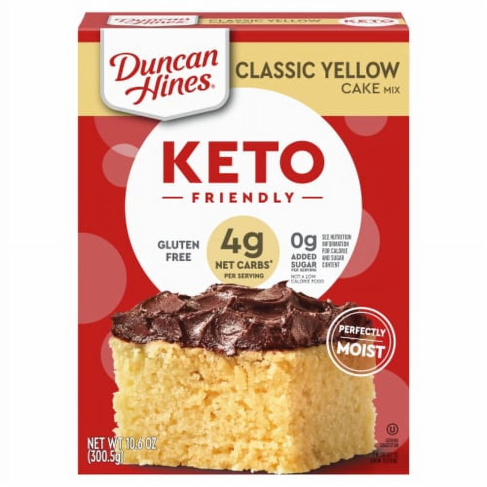 2X - Duncan Hines Keto Friendly Classic Yellow Cake Mix