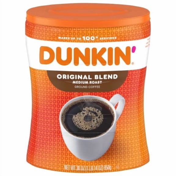 2X-Dunkin' Donuts Original Blend Medium Roast Ground Coffee - 30 oz