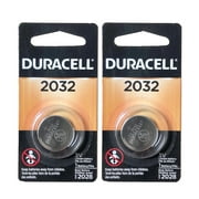 2X Duracell DL2032 3V Lithium Coin Cell Battery EA2032C ECR2032 L14 L2032 LF1/2V