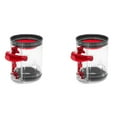 2X Dust Bin for V12 Slim Vacuum Cleaner Canister, Replacement Dust