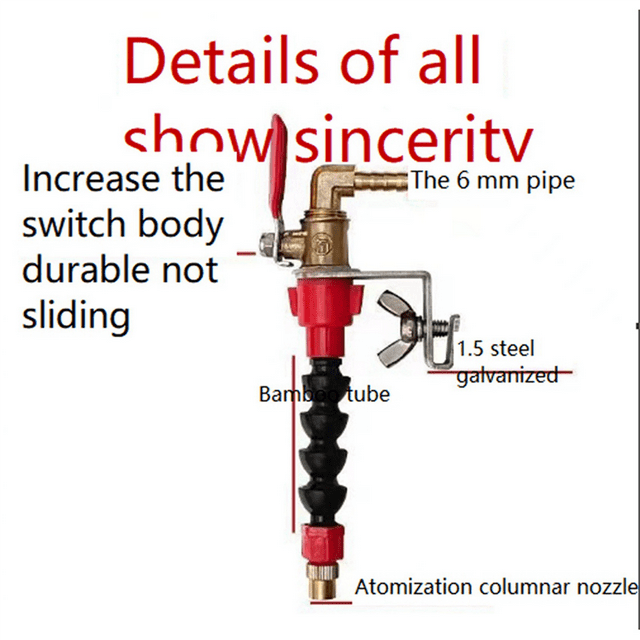 2X Dust Remover Water Sprayer for Cutting Machine,Misting System Water