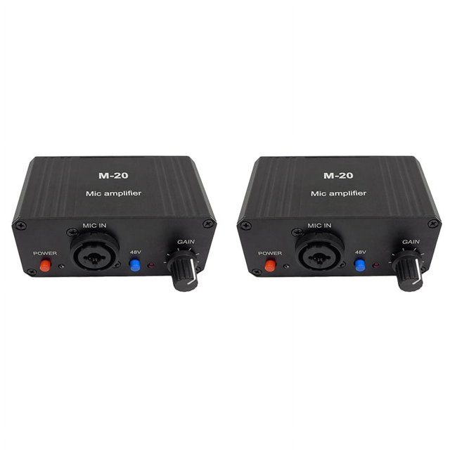 2X Dynamic Microphone Condenser Microphone Amplifier M20 for Live
