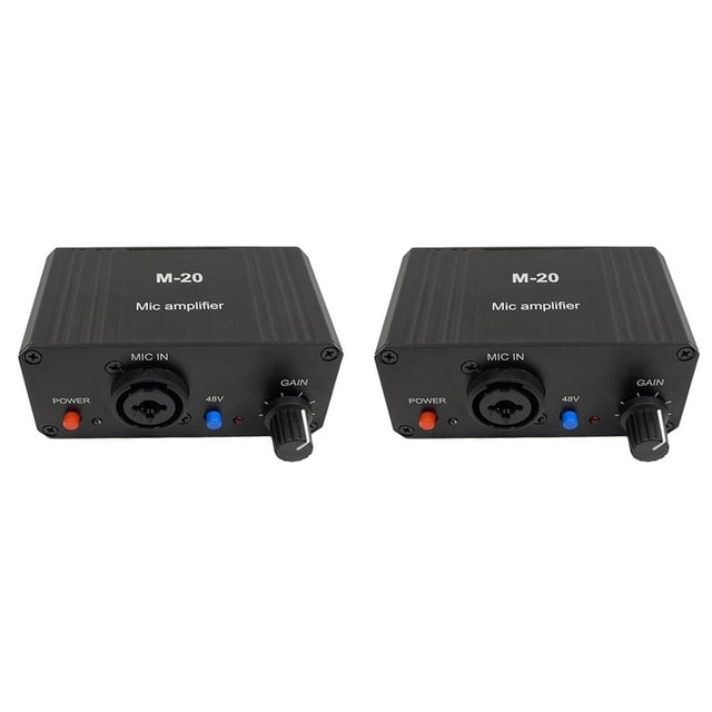 2X Dynamic Microphone Condenser Microphone Amplifier M20 for Live