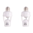 thumbnail image 1 of 2X E27 LED 220V Screw Light Bulb Holder LED PIR Infrared Motion Sensor Lamp with Switch Socket Identify E27, 1 of 8