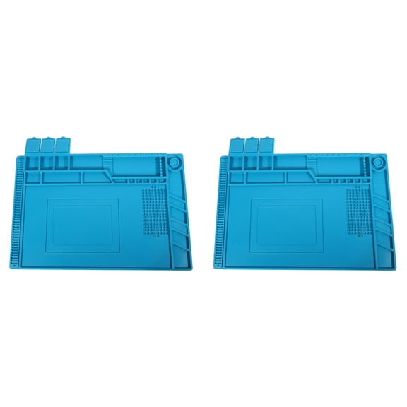 2X ESD Heat Insulation Working Mat Heat- BGA Soldering Station Repair Insulation Pad Insulator Pad