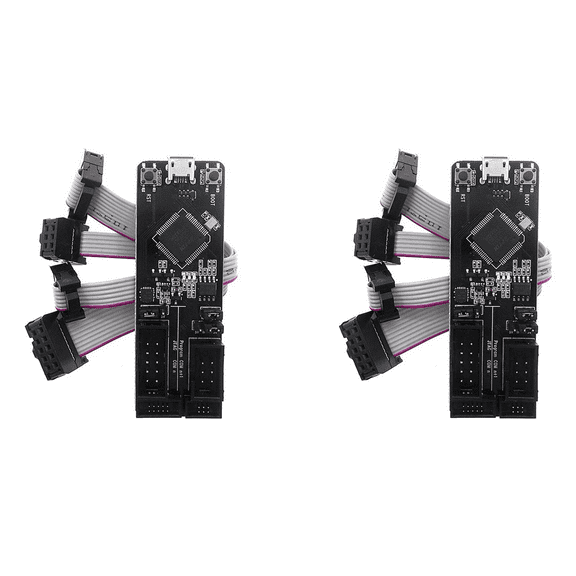 2X ESP Prog JTAG Debugger JTAG Debug Program Downloader Compatible for ESP32 Supporting Cable,2 x Program Downloader 4 x Cable,Black