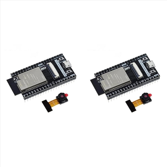 2X ESP32 CAM Development Board ESP32-WROVER-DEV CH340C Wifi Module with OV2640 Camera ESP32-CAM ESP32-WROVER,Weld