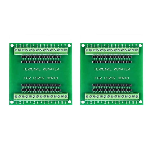 2X ESP32 Expansion Board 30Pin GPIO Breakout Board Compatible with 30 Pins ESP32 Development Board