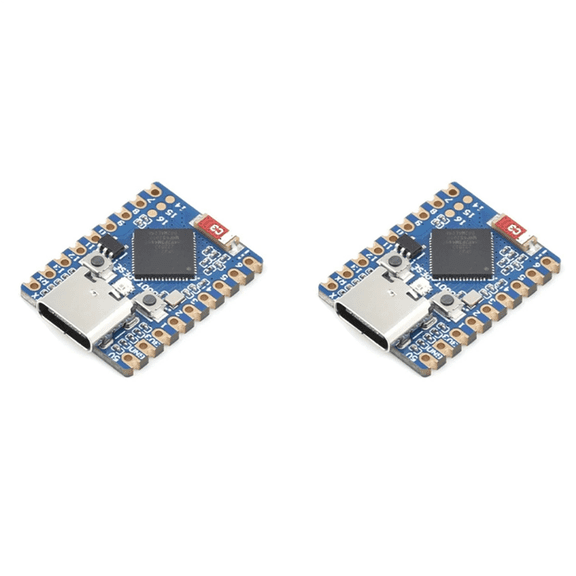 2X ESP32 S3 Zero Wi-Fi BT 5.0 Mini Development Board Simplified Prototyping for Embedded Projects 896C(Without Soldered),2 x Mini Development Board,Blue