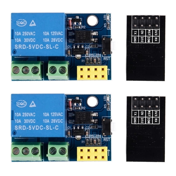 2X ESP8266 ESP-01S 5V Relay Module Things Smart Home Remote Control Switch For Phone APP ESP01S
