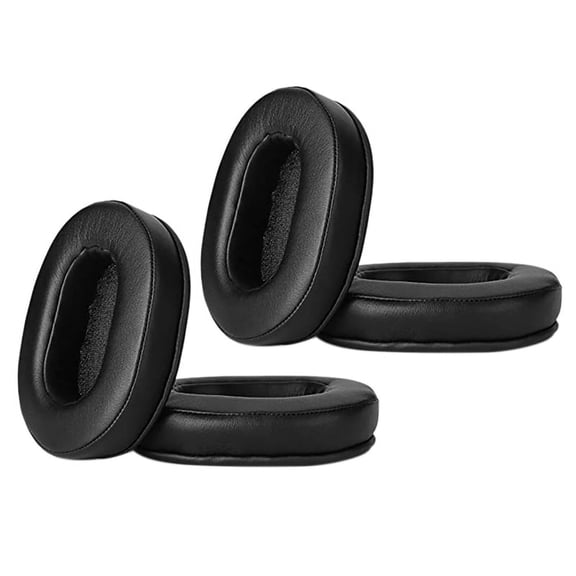 2X Ear Cushions Memory Foam Earpads Cover Replacement Ear Pads for M50X Fits M40X M30X M20 Black,2 pair x Replacement Ear Pads,Black