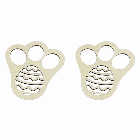 2X Easter Foot Print Stencil Floor Bunny Foot Print Template Reusable Stencil