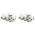 thumbnail image 1 of 2X Easy Installation Soap Holder Kitchen Wall Mount Dish No Drill Modern Clear Drain B, 1 of 2