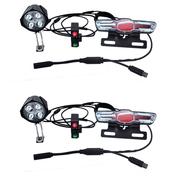 2X Ebike for BBS01 BBS02 Mid-Drive Front and Rear Lights, Support Horn/Turning/B Raking Light