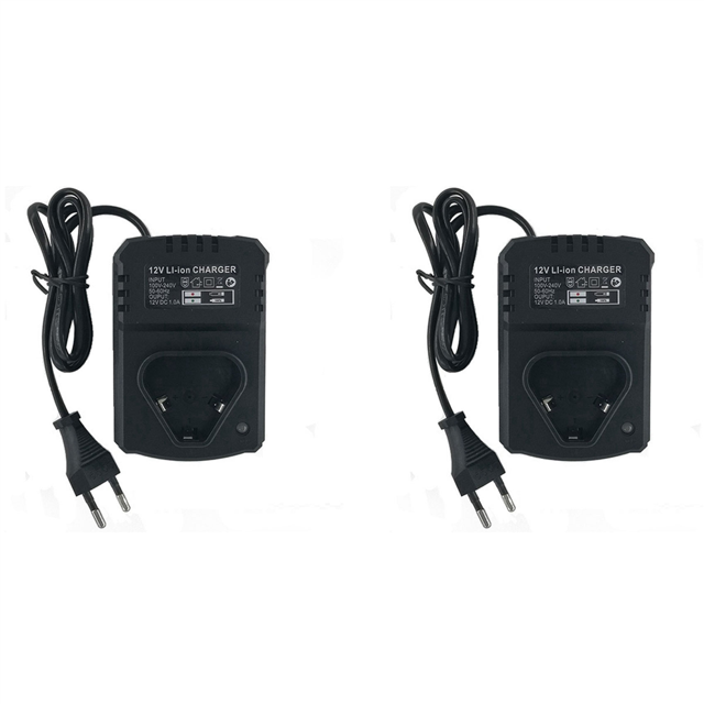 2X Electric Drill Charger 12V Lithium Battery Charger LiIon 110240V