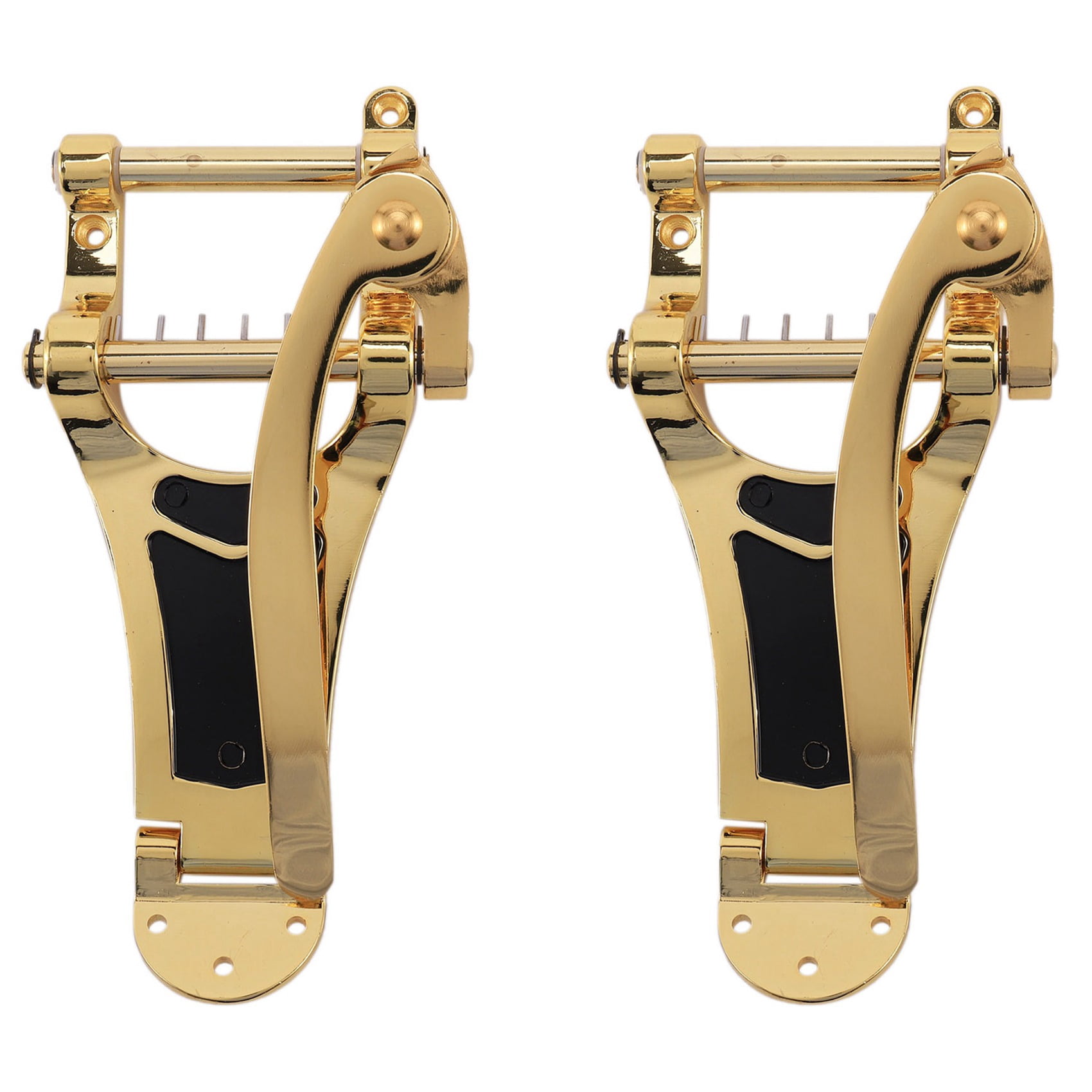 2X Electric Guitar Tremolo Bridge Replacement Vibrato LP Guitar Parts Alloys Tremolo Tailpiece Bridge Crank Bar Golden