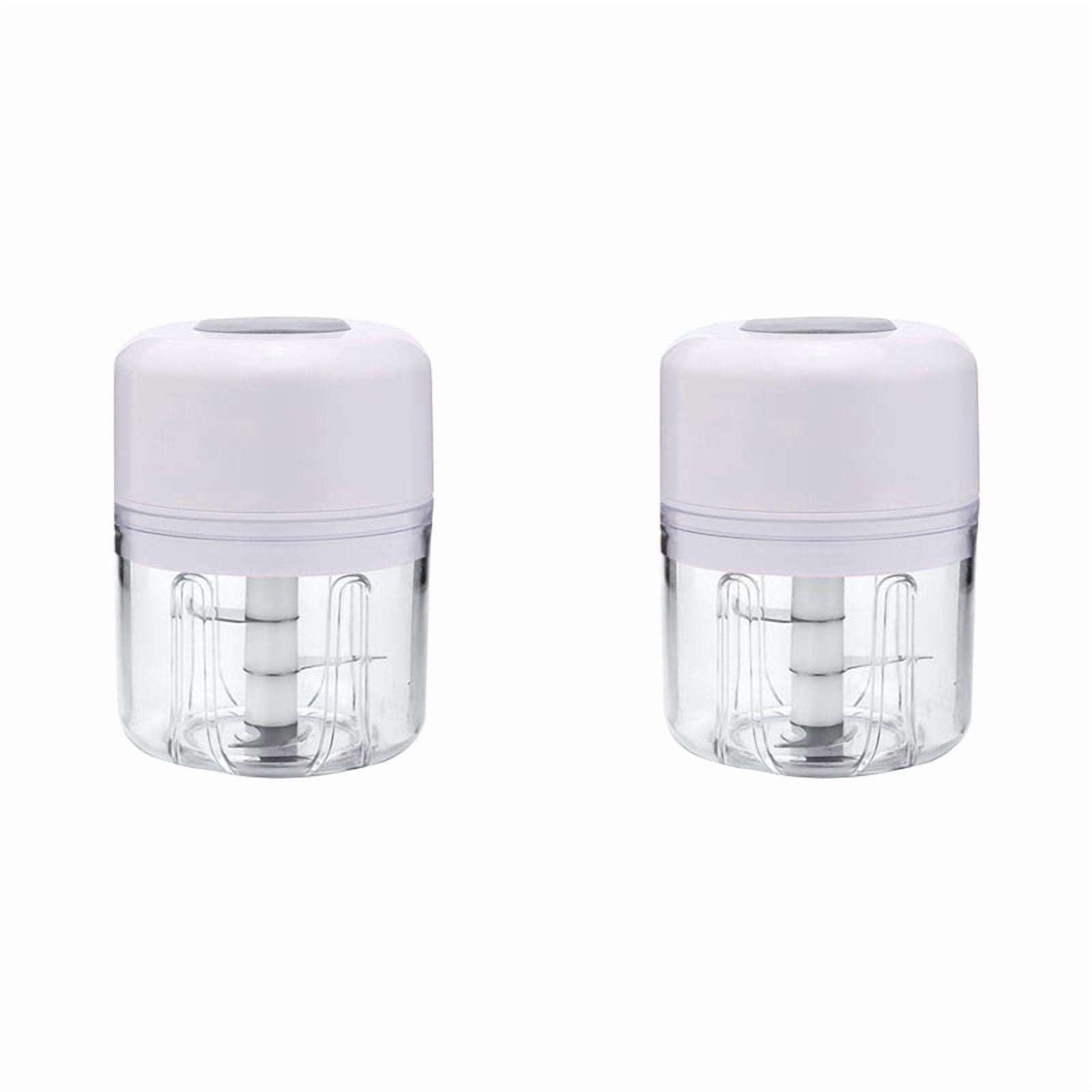 2X Electric Mini Food Chopper Rechargeable Small Food Processor Agitator A