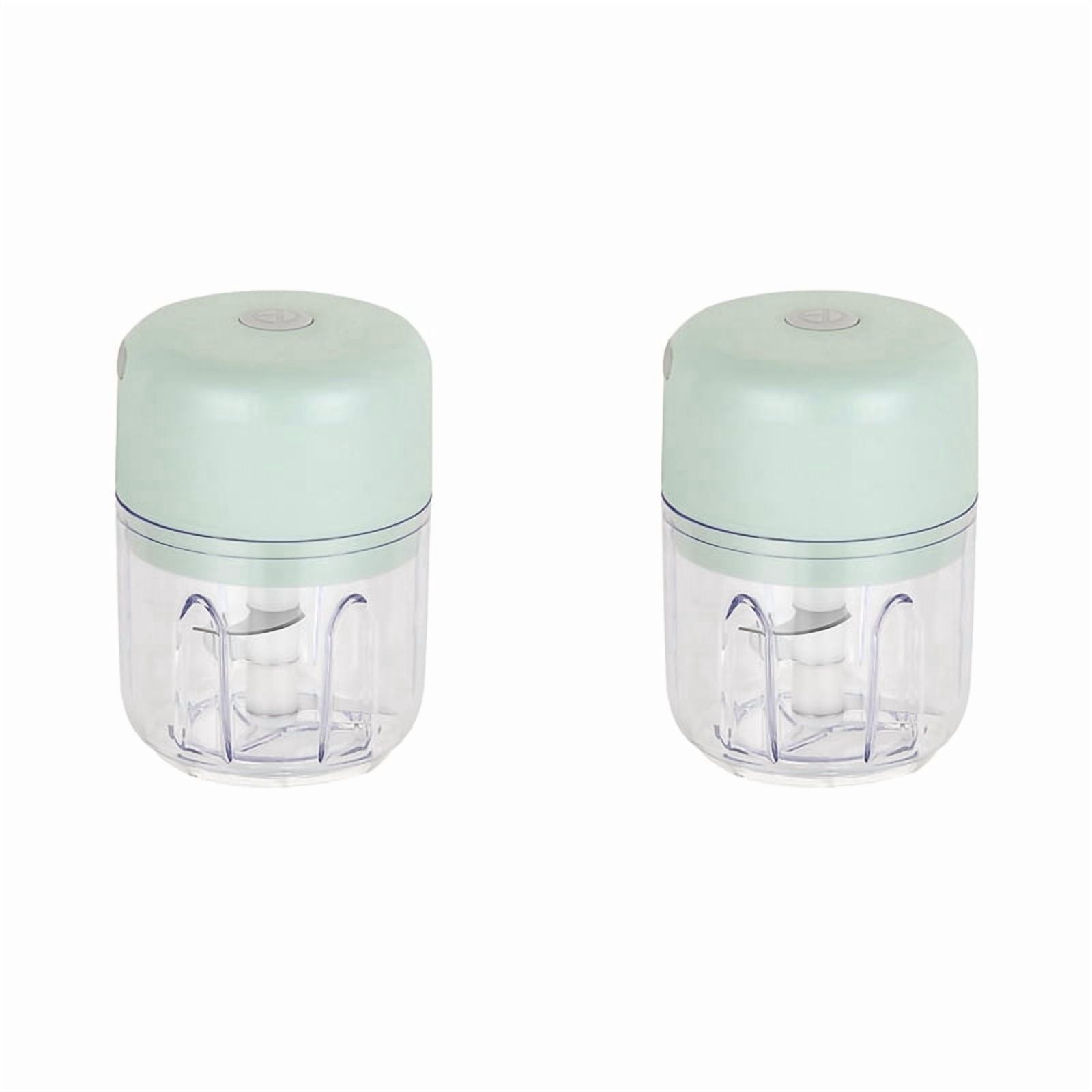 2X Electric Mini Food Chopper Rechargeable Small Food Processor Agitator B