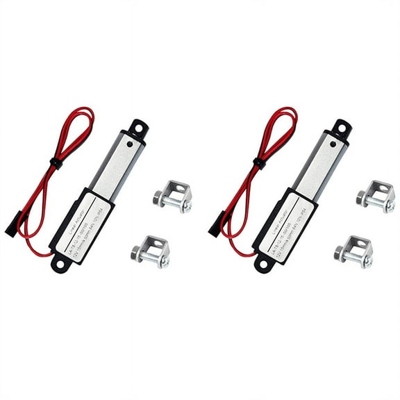 2X Electric Mini Linear Actuator - 2Inch Stroke, 64N/14.4Lb, Speed 0.6Inch/S