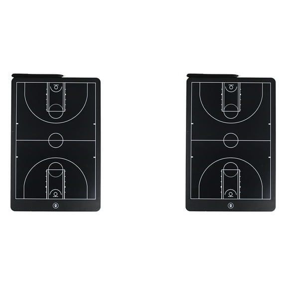 2X Electronic Basketball Coaching Board Digital Strategy Marker Board with LCD Screen and Stylus Pen for Basketball