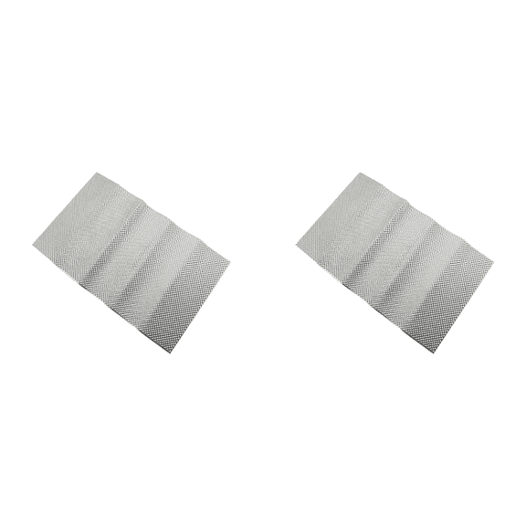 2X Embossed Aluminum Heat Shield, Exhaust Pipe Heat Shield and Automobile General Heat Insulation Aluminum Plate