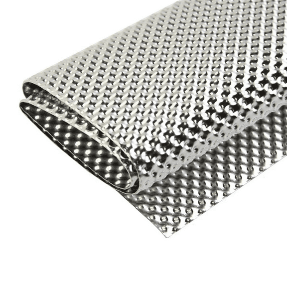 2X Embossed Aluminum Heat Shield, Exhaust Pipe Heat Shield and Automobile General Heat Insulation Aluminum Plate