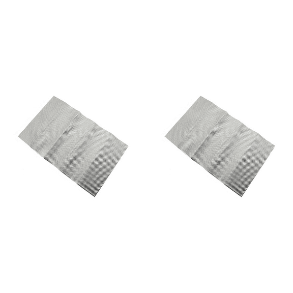 2X Embossed Aluminum Heat Shield, Exhaust Pipe Shield and Automobile General Insulation Plate