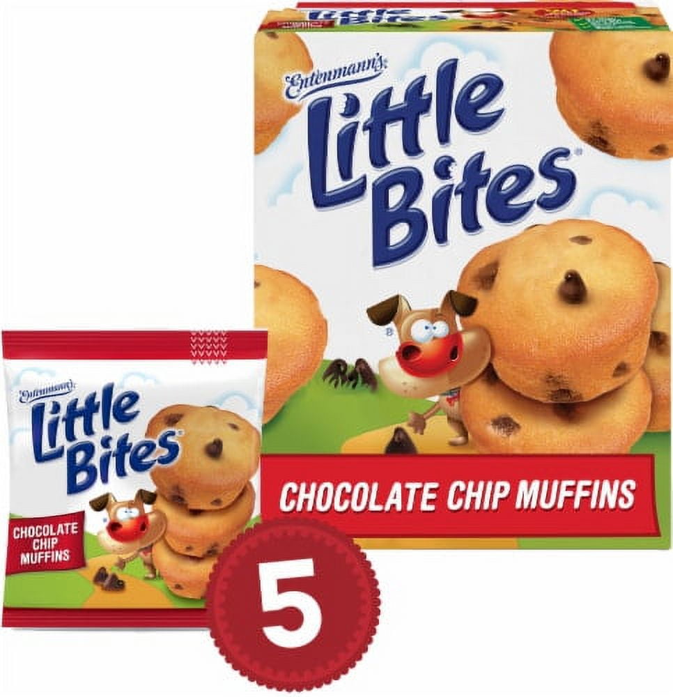 2X-Entenmann's Little Bites Chocolate Chip Mini Muffins Pouches - 8.25 oz - 5 ct