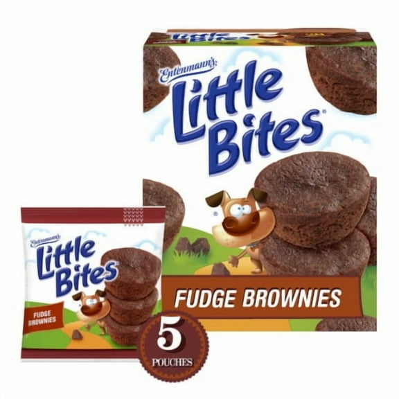 2X-Entenmann's Little Bites Fudge Brownie Mini Muffins Pouches - 9.75 oz - 5 ct