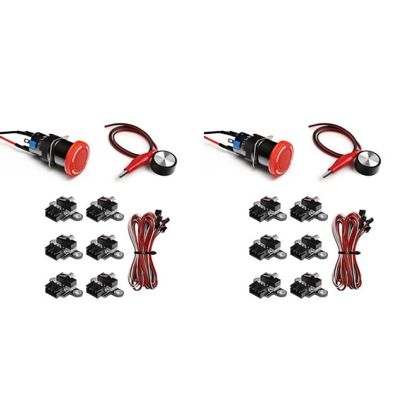 2X Essential Accessories Kit for CNC Machine 3018PROVe,Emergency Stop,Z- Tool Setting Touch Probe, Micro-Switches
