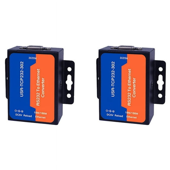 2X Ethernet Server Module -TCP232-302 RS232 to Ethernet IP Server Module Ethernet Converter Support DHCP/DNS
