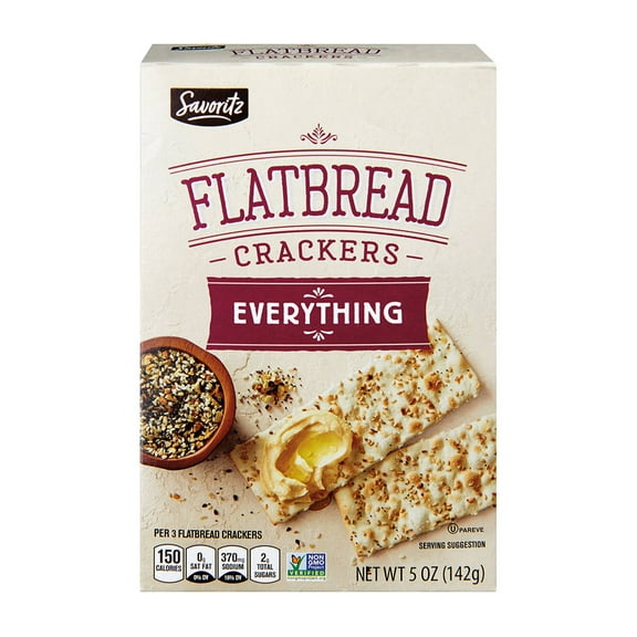 Savoritz Everything Flatbread Cracker, 5 oz